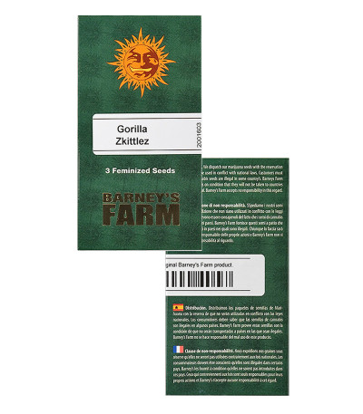 Gorilla Zkittlez fem (Barney's Farm) семена конопли — изображение 2